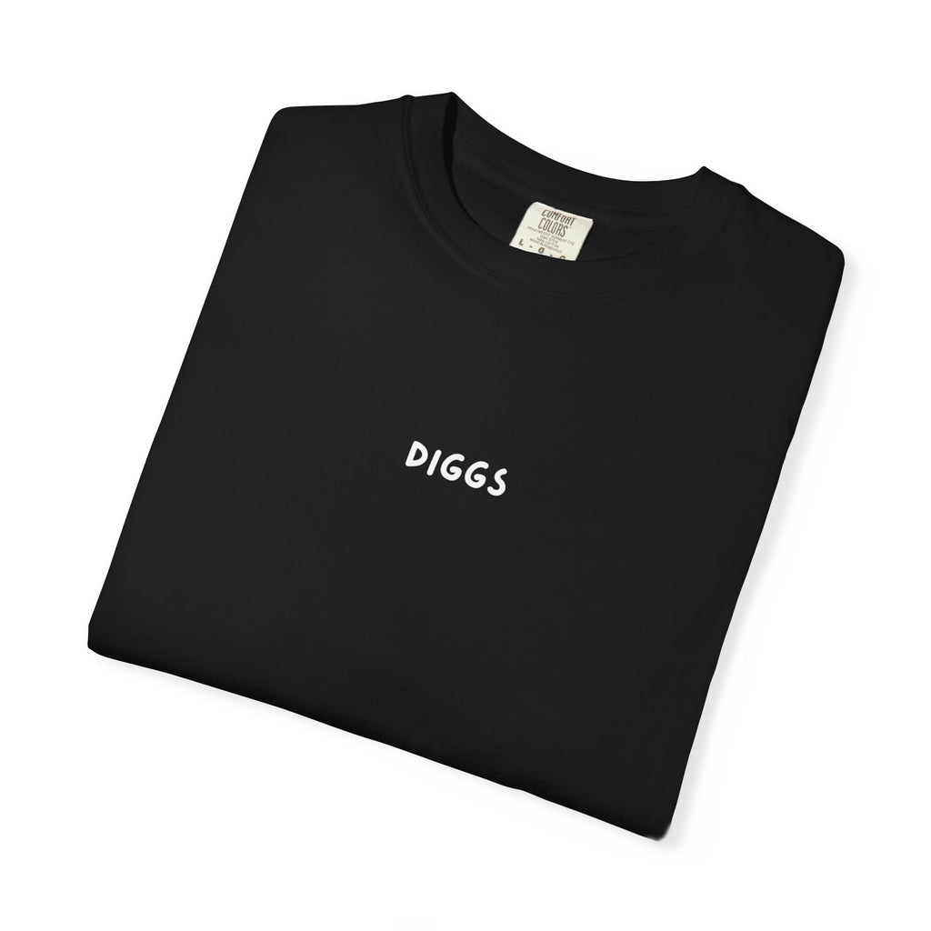 Diggs Back Print Black T-Shirt
