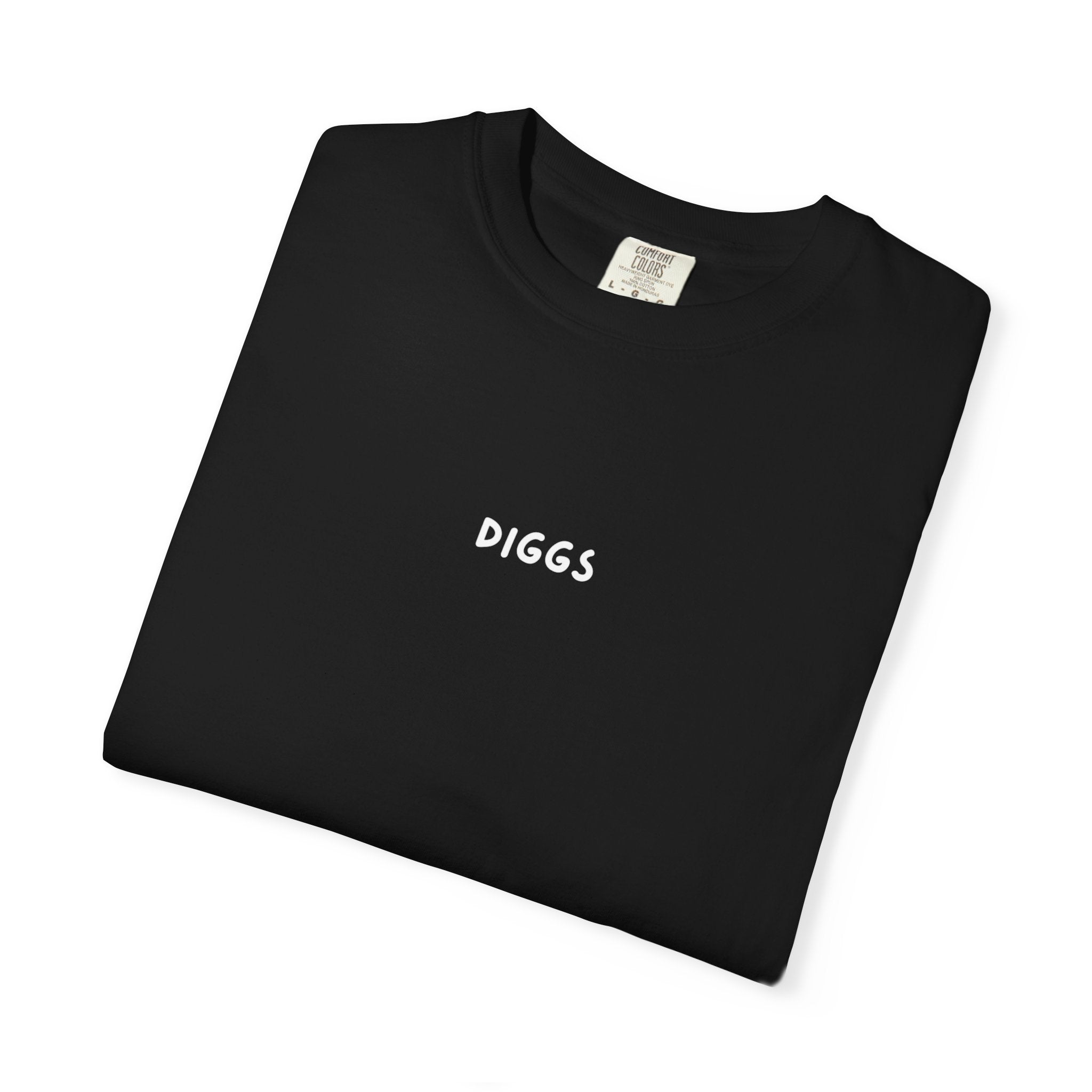 Diggs Back Print Black T-Shirt