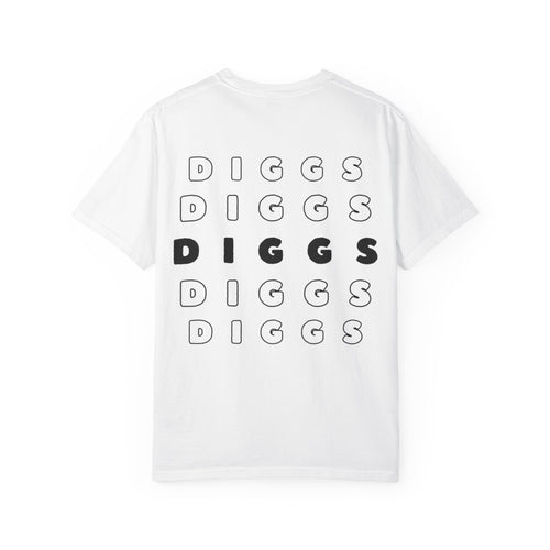 Diggs Back Print White T-Shirt