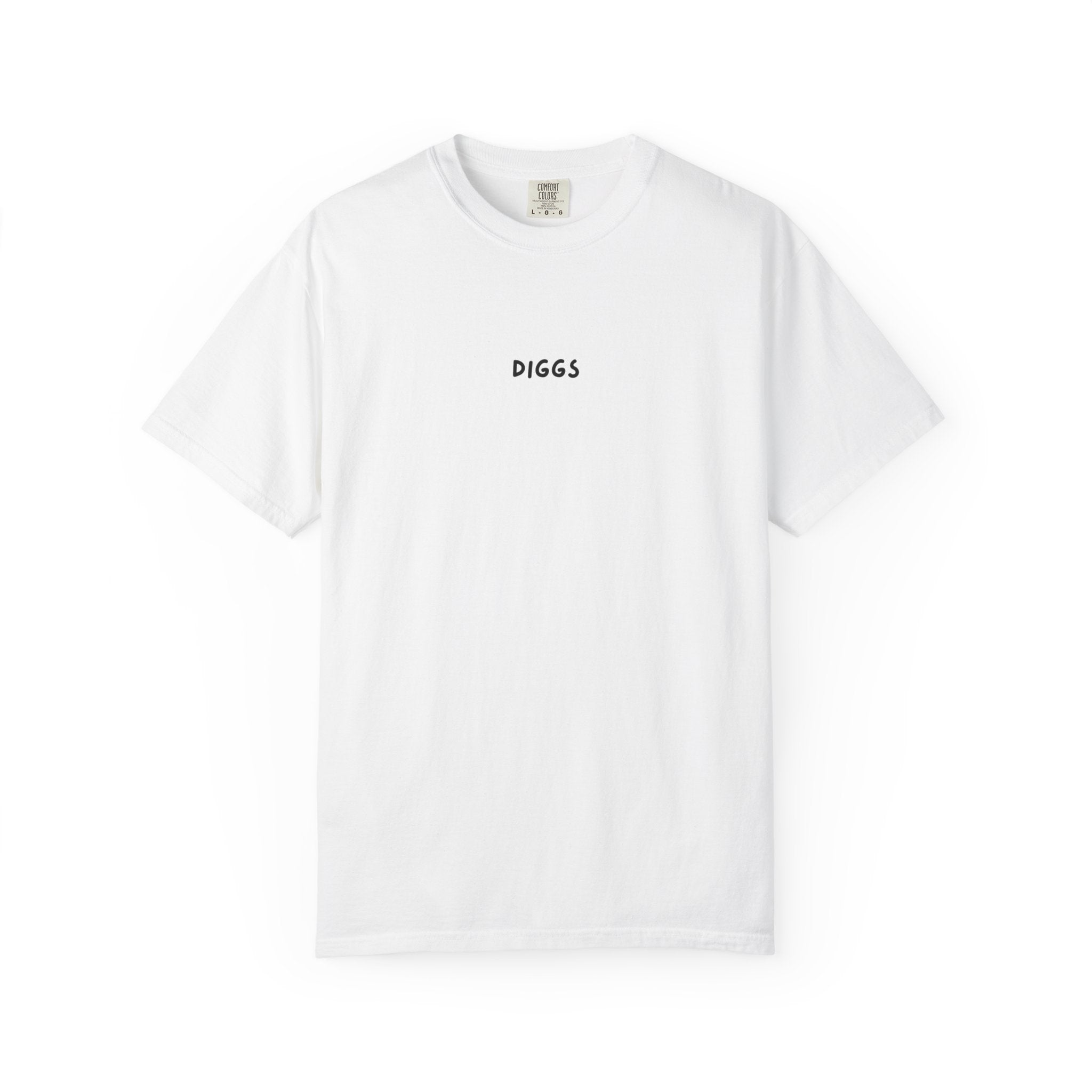 Diggs Back Print White T-Shirt