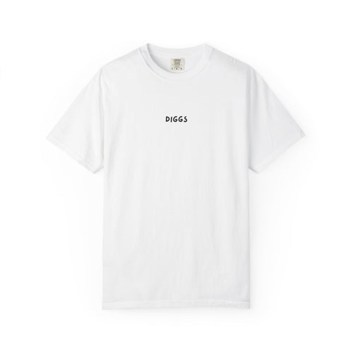 Diggs Back Print White T-Shirt