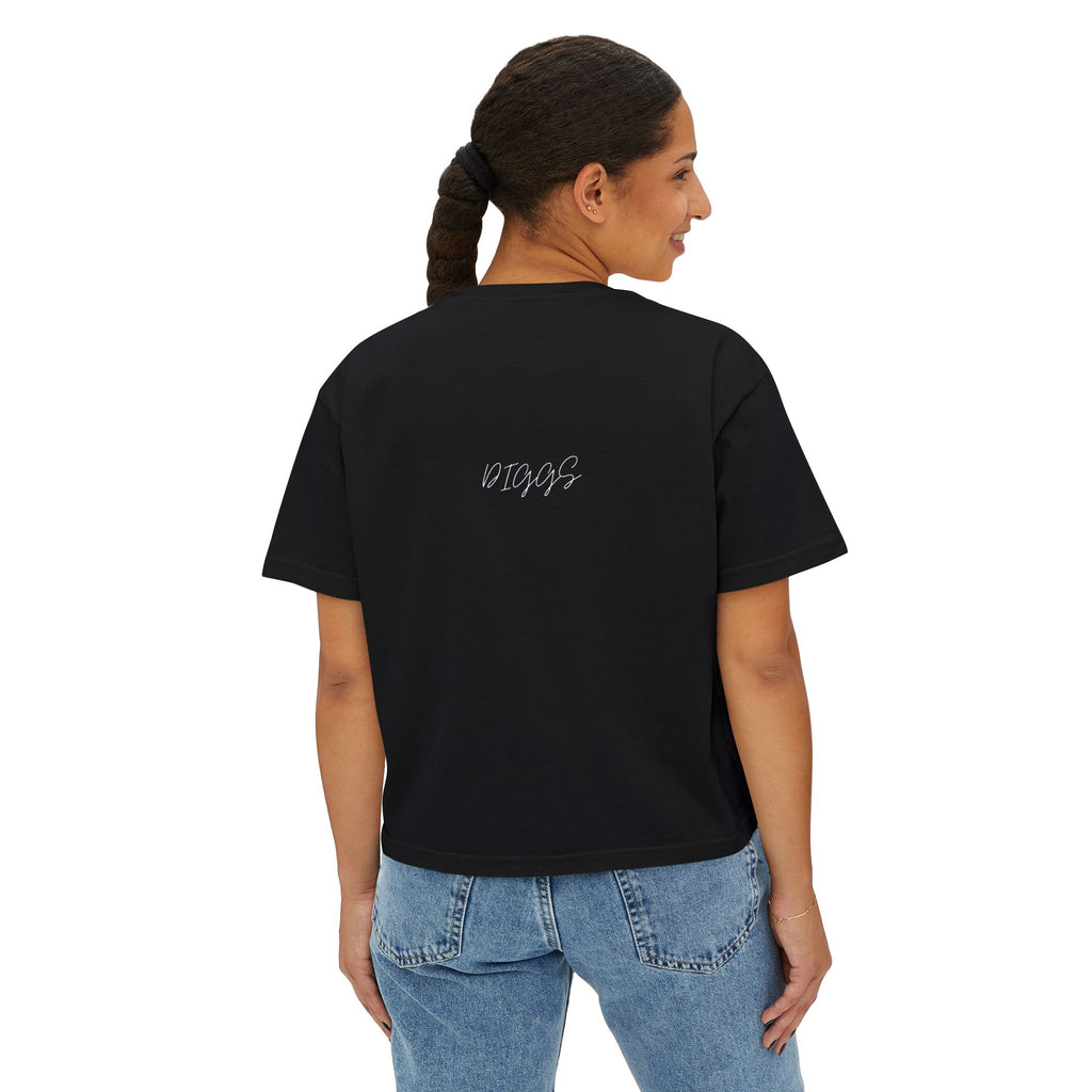 Women's Diggs Boxy Shirt (Black and Grey)