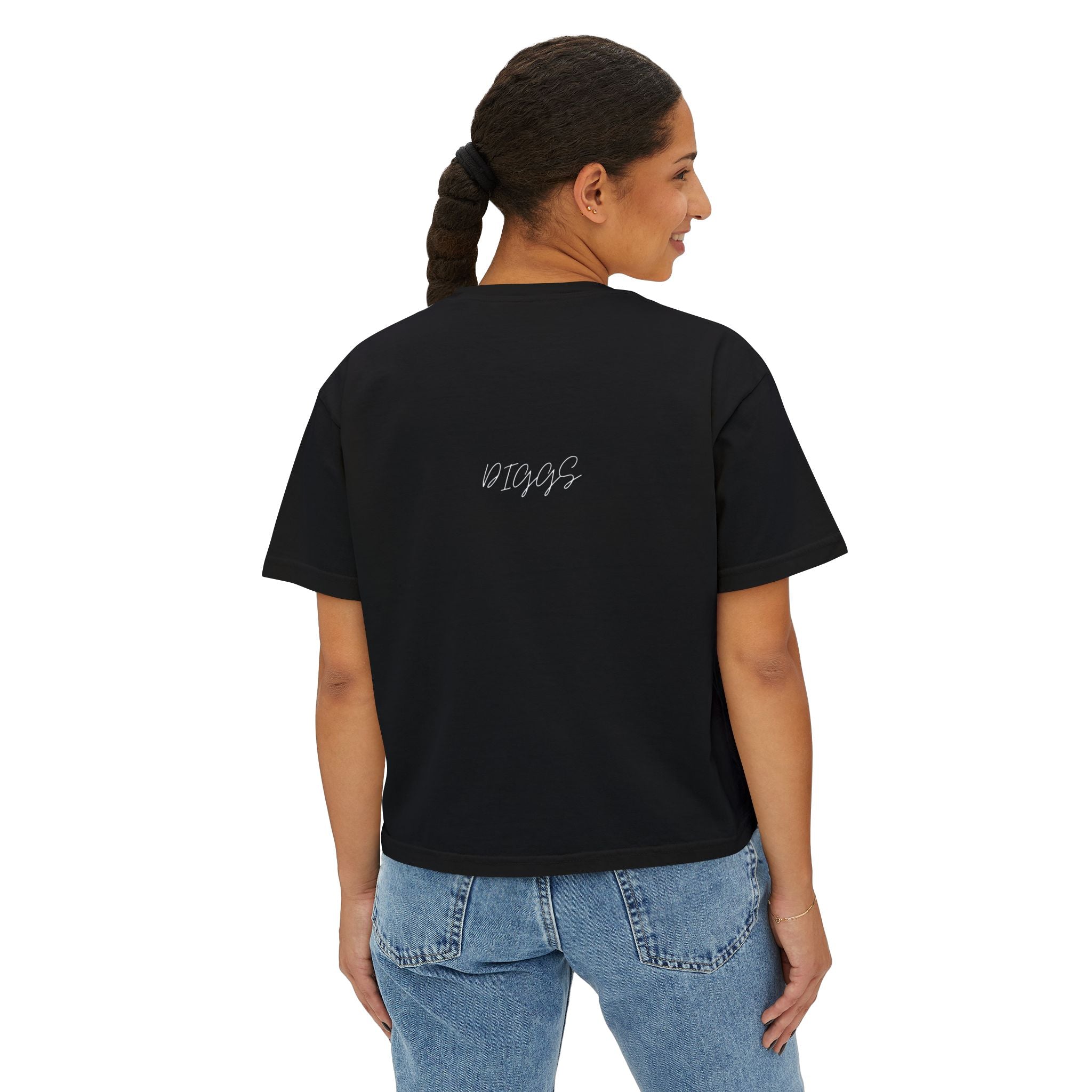 Women's Diggs Boxy Shirt (Black and Grey)