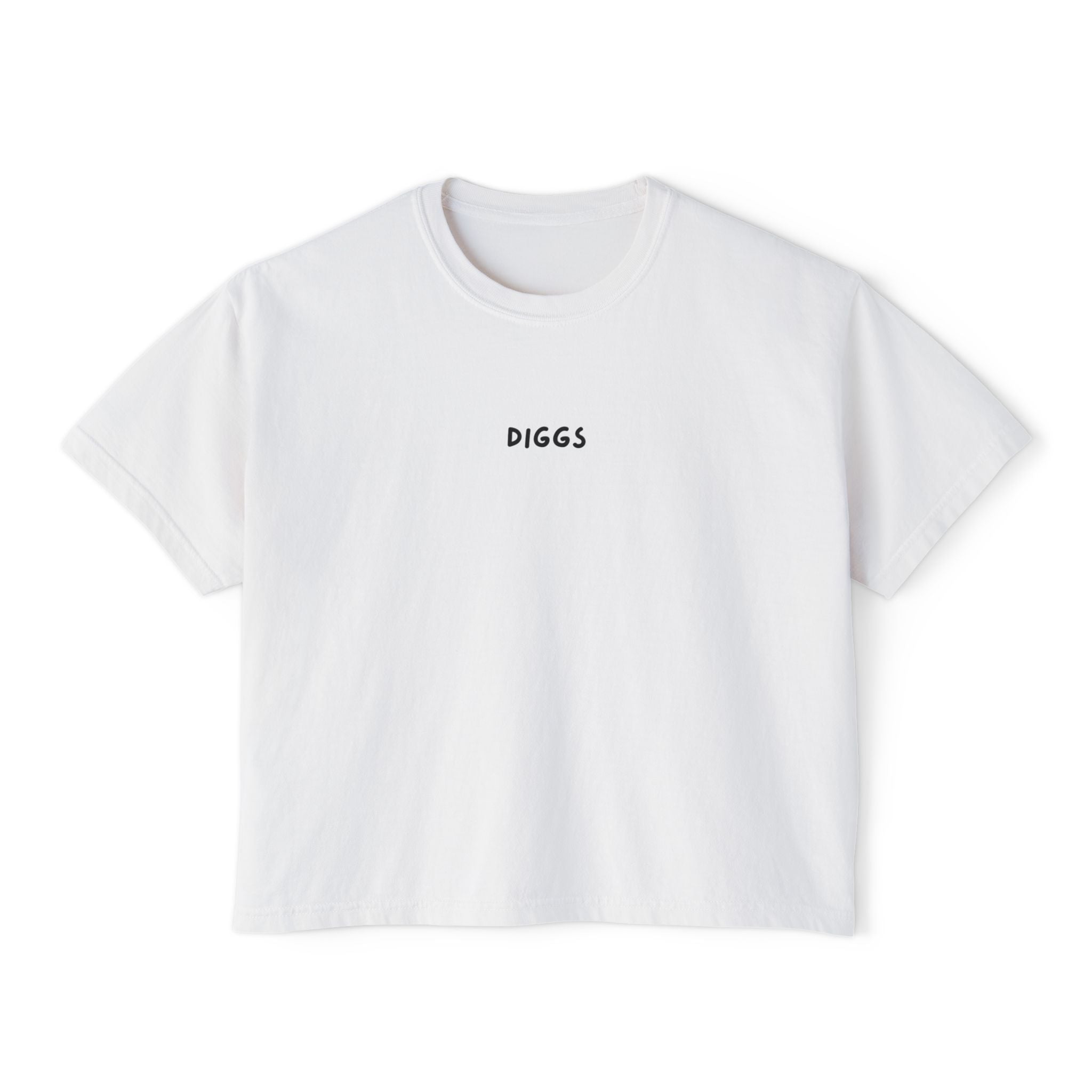 Women's Diggs Boxy Tee (White and Ivory)