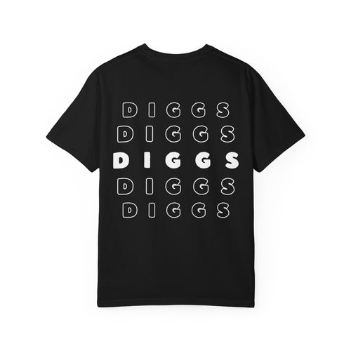 Diggs Back Print Black T-Shirt