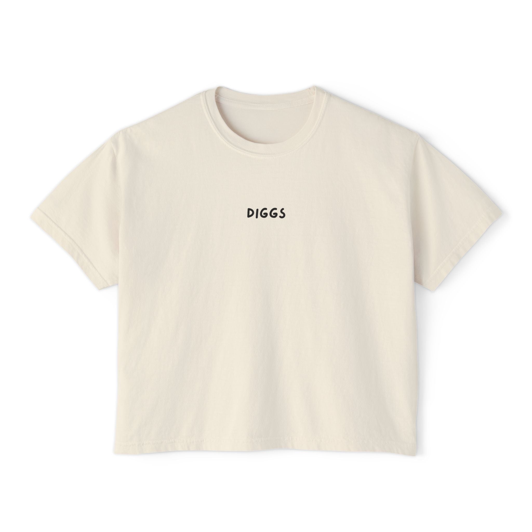 Women's Diggs Boxy Tee (White and Ivory)