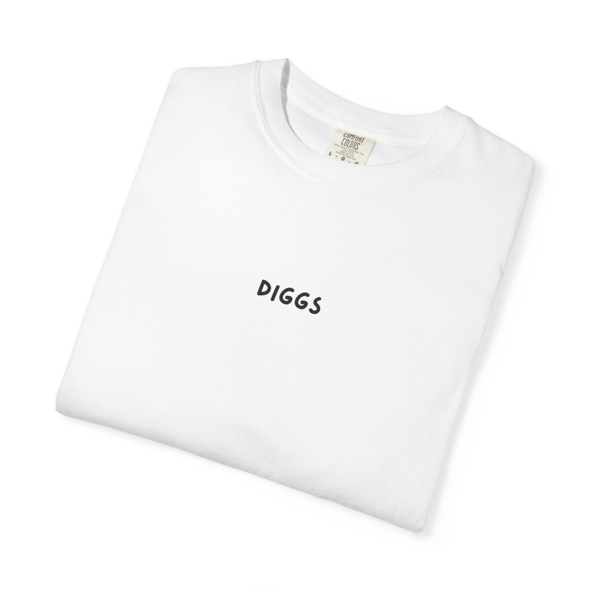 Diggs Back Print White T-Shirt